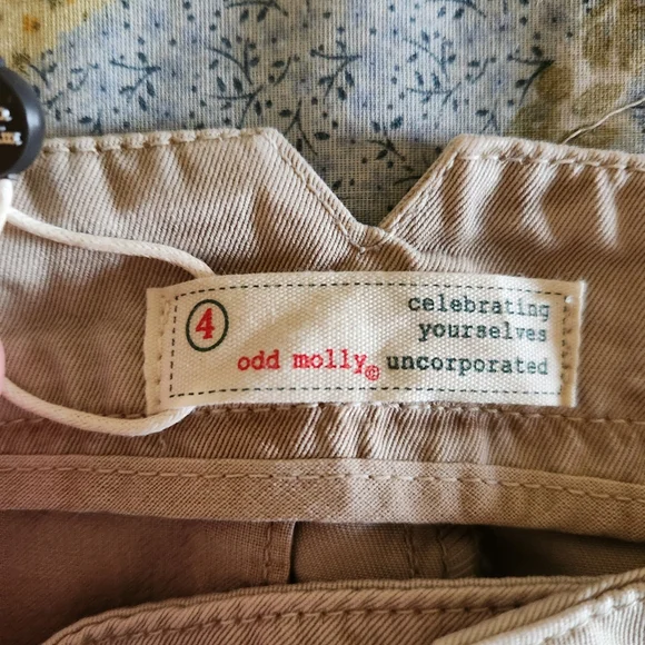 Odd Molly NWT Odd Molly Oksana Organic Cotton Shorts – Hermit Brown – Size X - Picture 8 of 12